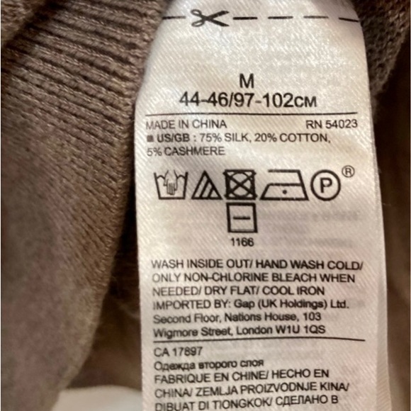 Cashmere BANANA REPUBLIC LUXURY BLEND SWEATER CASHMERE SILK BLEND. - Picture 3 of 8